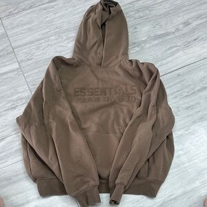 Essentials Brown Hoodie